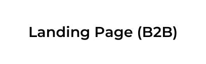 Landing Page B2B